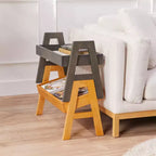 Meuble de rangement empilable ECR4Kids avec bordure intégrale, Présentoir à livres