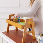 Meuble de rangement empilable ECR4Kids avec bordure intégrale, Présentoir à livres