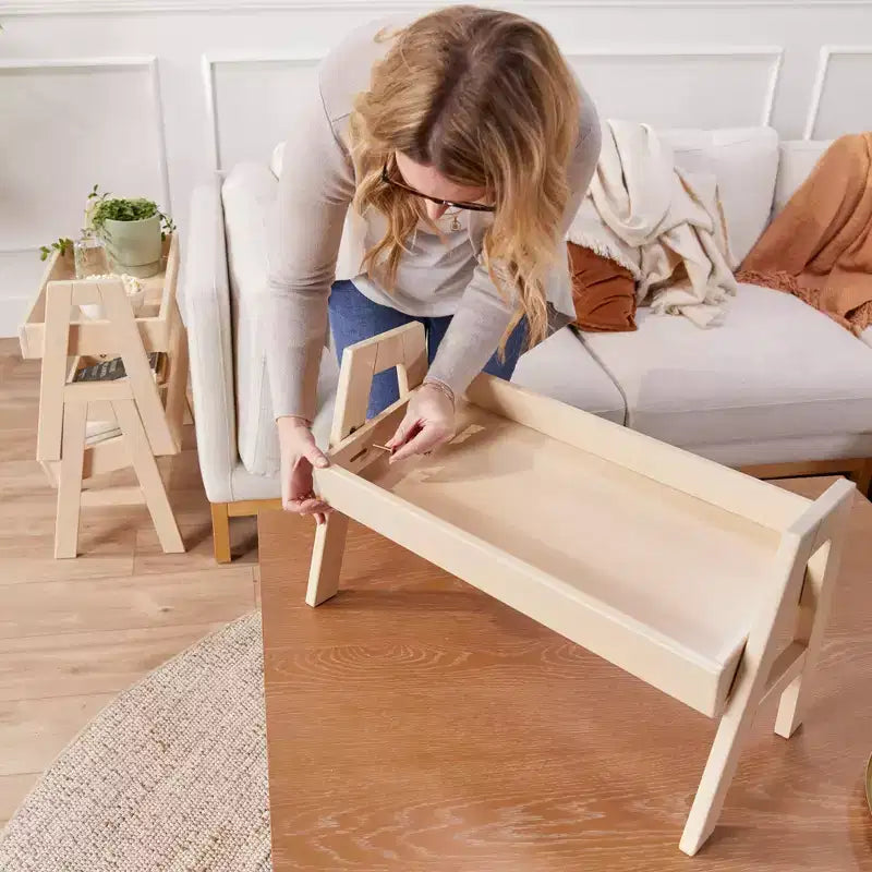 Meuble de rangement empilable ECR4Kids avec bordure intégrale, Présentoir à livres