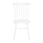 Emma et Oliver - Ensemble de chaises de salle à manger sans accoudoirs en bois massif de qualité supérieure avec dossier à barreaux, sièges profilés et patins de protection en feutre