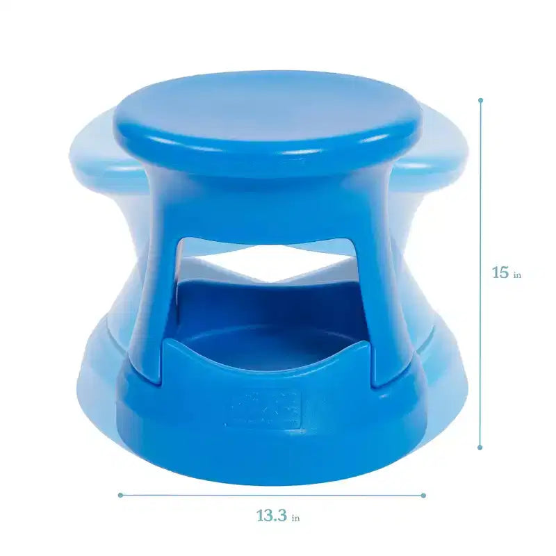 Tabouret bancal de rangement actif ECR4Kids, hauteur d'assise de 38 cm, mobilier pour enfants
