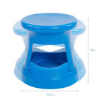Tabouret bancal de rangement actif ECR4Kids, hauteur d'assise de 38 cm, mobilier pour enfants