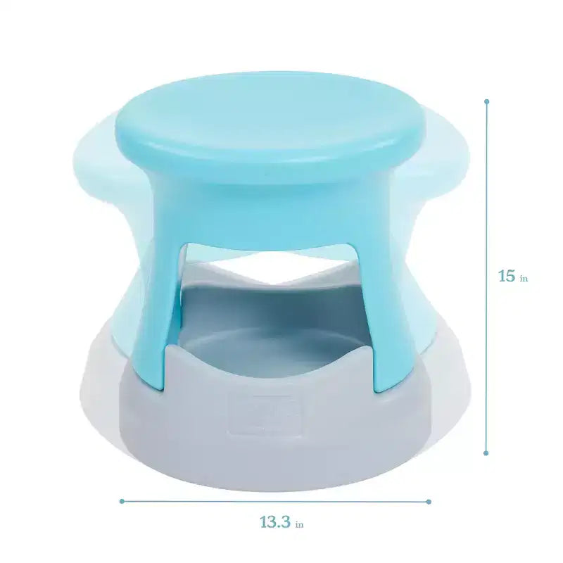 Tabouret bancal de rangement actif ECR4Kids, hauteur d'assise de 38 cm, mobilier pour enfants