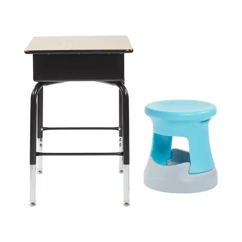 Tabouret bancal de rangement actif ECR4Kids, hauteur d'assise de 38 cm, mobilier pour enfants