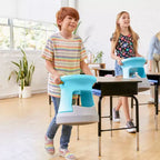 Tabouret bancal de rangement actif ECR4Kids, hauteur d'assise de 38 cm, mobilier pour enfants