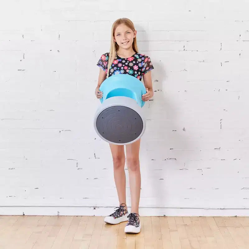 Tabouret bancal de rangement actif ECR4Kids, hauteur d'assise de 38 cm, mobilier pour enfants