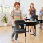 Tabouret bancal de rangement actif ECR4Kids, hauteur d'assise de 38 cm, mobilier pour enfants