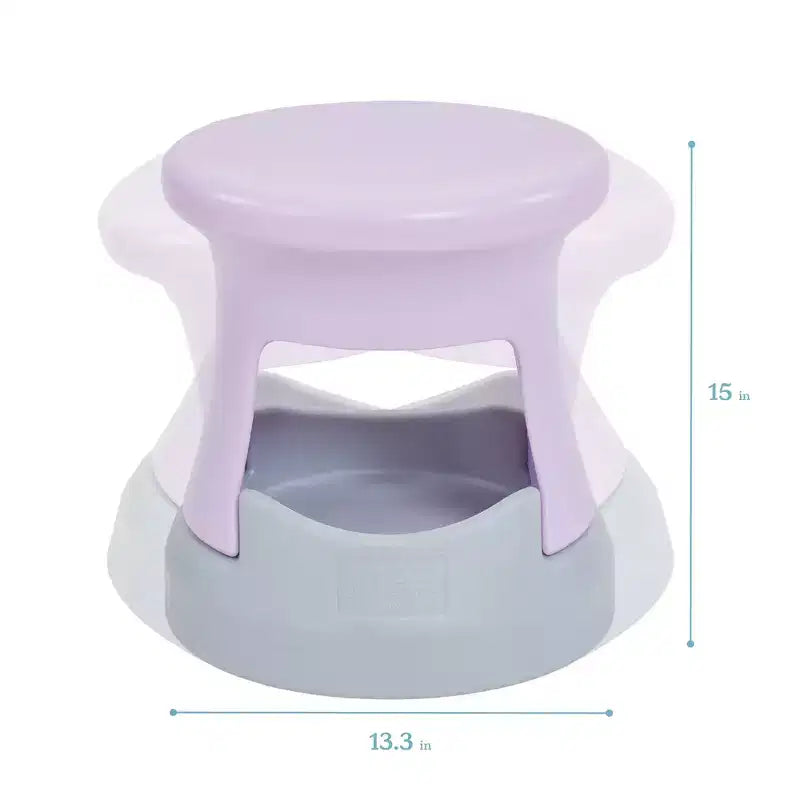 Tabouret bancal de rangement actif ECR4Kids, hauteur d'assise de 38 cm, mobilier pour enfants