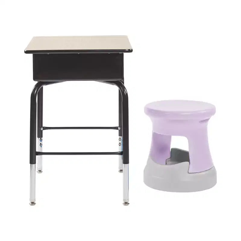 Tabouret bancal de rangement actif ECR4Kids, hauteur d'assise de 38 cm, mobilier pour enfants