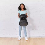 Tabouret bancal de rangement actif ECR4Kids, hauteur d'assise de 38 cm, mobilier pour enfants