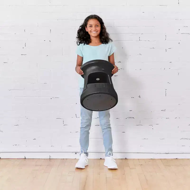 Tabouret bancal de rangement actif ECR4Kids, hauteur d'assise de 38 cm, mobilier pour enfants