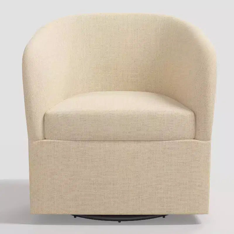 Fauteuil pivotant Rhea en lin - Threshold