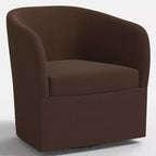 Fauteuil pivotant Rhea en lin - Threshold