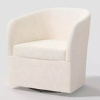 Fauteuil pivotant Rhea en lin - Threshold
