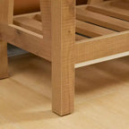 HOMCOM Table Console de Ferme avec Étagère de Rangement, Table de Canapé Rustique avec Dispositif Anti-basculement pour Meuble de Salon, Chambre et Entrée