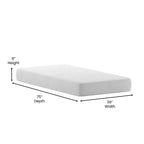 Matelas en mousse à mémoire de forme Merrick Lane CertiPUR-US infusé de charbon de bois et de gel rafraîchissant au thé vert