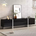 Modern TV Stand for TVs up to 80'' with High Gloss UV Surface-ModernLuxe