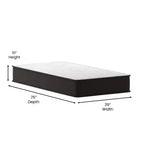 Matelas hybride Flash Furniture Dream de 25,4 cm, matelas en mousse haute densité et ressorts ensachés en boîte, mousse certifiée CertiPur-US
