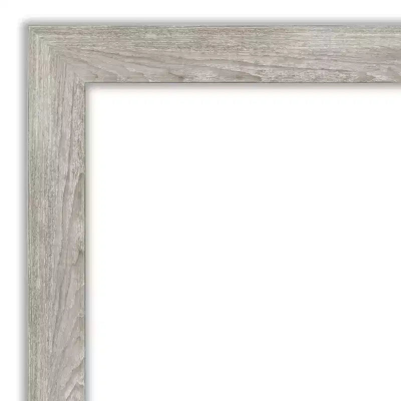 Miroir mural de salle de bain Amanti Art gris colombe, bords non biseautés
