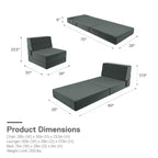 Novogratz The Flower Chaise longue et fauteuil modulaires