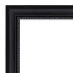 Miroir mural de salle de bain noir non biseauté Amanti Art Astor
