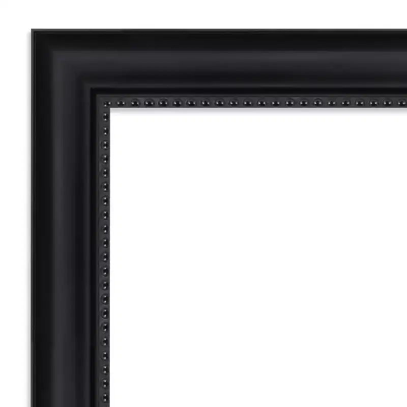 Miroir mural de salle de bain noir non biseauté Amanti Art Astor