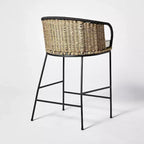 Tabouret de bar à hauteur de comptoir Westcliff Seagrass – Threshold designed with Studio McGee