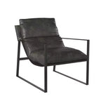 Fauteuil d'appoint en similicuir Varick, collection Cortney
