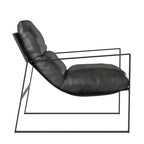 Fauteuil d'appoint en similicuir Varick, collection Cortney