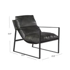 Fauteuil d'appoint en similicuir Varick, collection Cortney