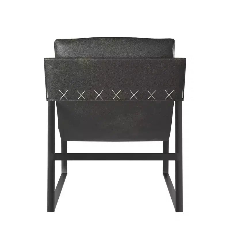 Fauteuil d'appoint en similicuir Varick, collection Cortney
