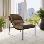 Fauteuil d'appoint en similicuir Varick, collection Cortney