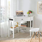 Bureau d'angle Yaheetech avec prise électrique