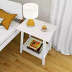 Table de chevet Max & Lily en bois massif, table de chevet de style moderne du milieu du siècle, table d'appoint pour chambre à coucher