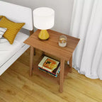 Table de chevet Max & Lily en bois massif, table de chevet de style moderne du milieu du siècle, table d'appoint pour chambre à coucher