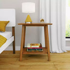 Table de chevet Max & Lily en bois massif, table de chevet de style moderne du milieu du siècle, table d'appoint pour chambre à coucher
