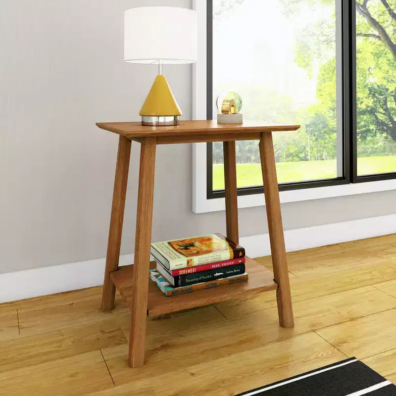 Table de chevet Max & Lily en bois massif, table de chevet de style moderne du milieu du siècle, table d'appoint pour chambre à coucher