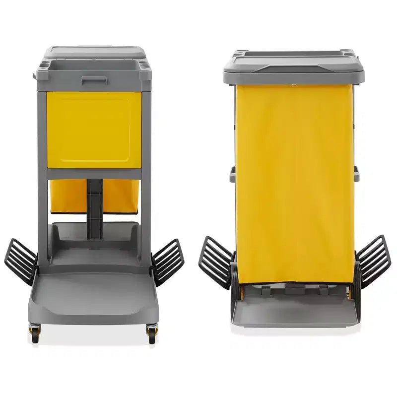 Chariot de ménage commercial Dryser avec roulettes - Chariot de nettoyage avec armoire à clé