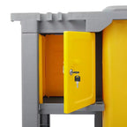 Chariot de ménage commercial Dryser avec roulettes - Chariot de nettoyage avec armoire à clé