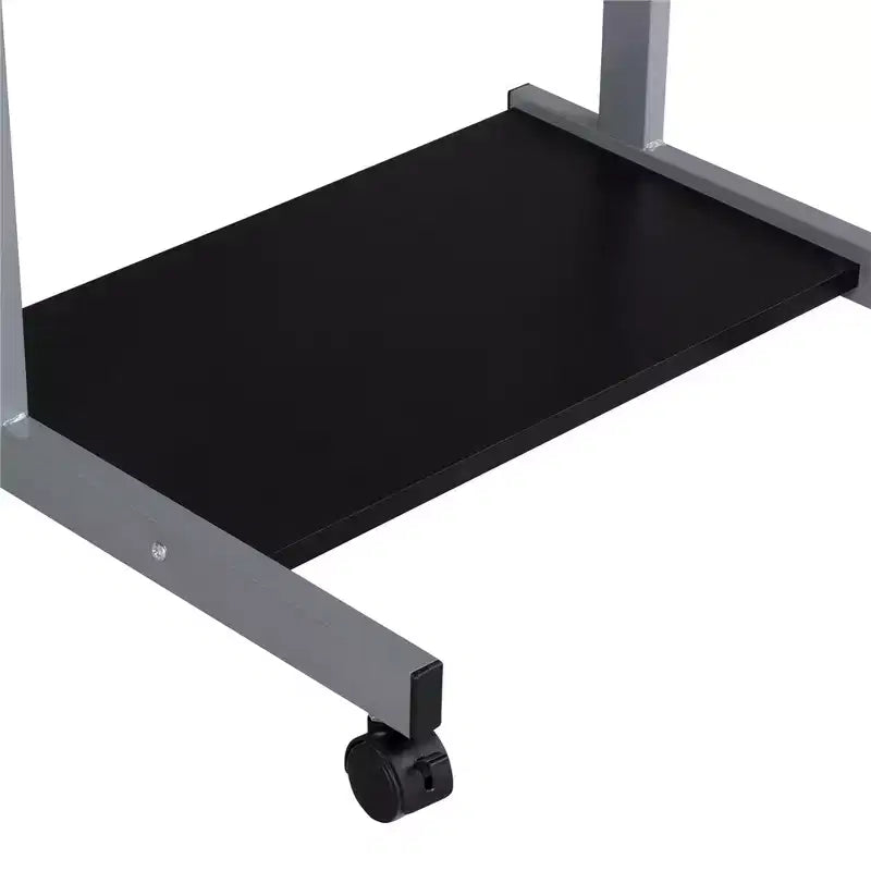 Yaheetech Table d'ordinateur portable 22 pouces avec prise de courant Noir