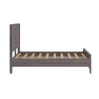 Lit plateforme contemporain en bois massif Plank+Beam pleine grandeur