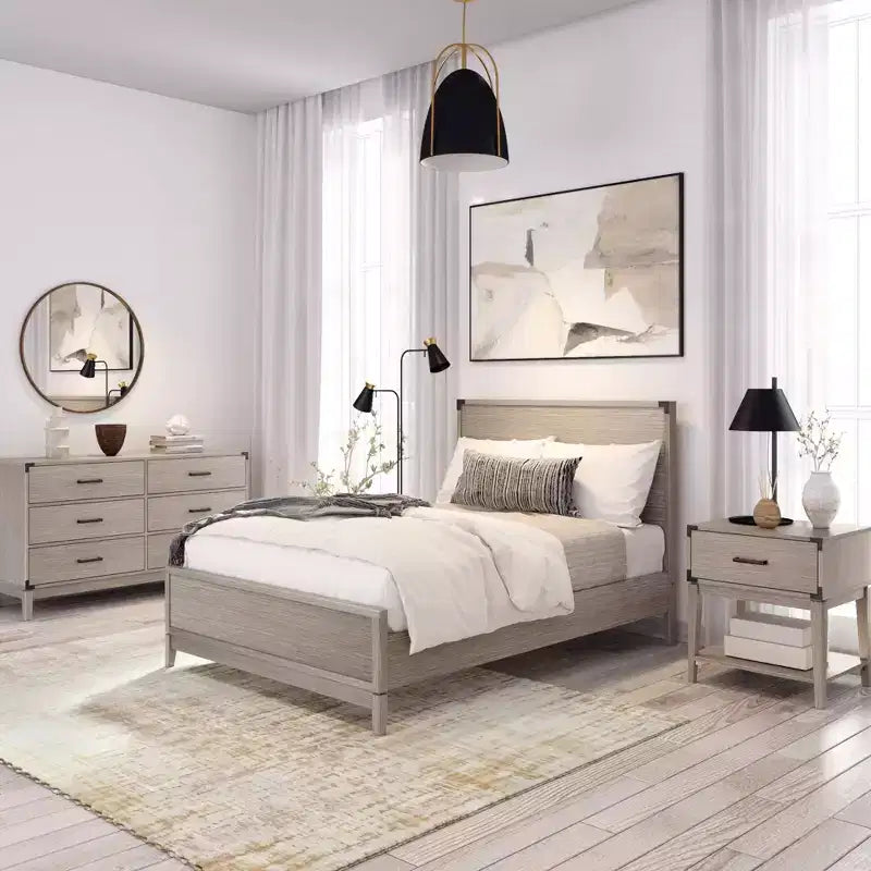 Plank+Beam Solid Wood Contemporary Full Size Platform Bed