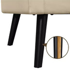 Fauteuil Yaheetech Moderne Fauteuil d'appoint en Similicuir Capitonnage avec Pieds en Bois Massif