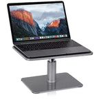 Mount-It! Adjustable Height Laptop Stand for MacBook Pro | Wide Platform Laptop & Monitor Desk Riser | For 11-15 in. Laptops | 24-32 in. Monitor Riser