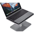 Mount-It! Support d'ordinateur portable réglable pour MacBook Pro | Rehausseur de bureau large pour ordinateur portable et écran | Pour ordinateurs portables de 11 à 15 pouces | Rehausseur d'écran de 24 à 32 pouces