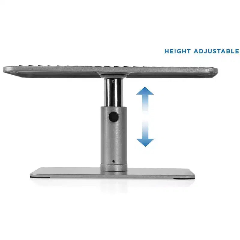 Mount-It! Support d'ordinateur portable réglable pour MacBook Pro | Rehausseur de bureau large pour ordinateur portable et écran | Pour ordinateurs portables de 11 à 15 pouces | Rehausseur d'écran de 24 à 32 pouces