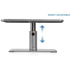 Mount-It! Support d'ordinateur portable réglable pour MacBook Pro | Rehausseur de bureau large pour ordinateur portable et écran | Pour ordinateurs portables de 11 à 15 pouces | Rehausseur d'écran de 24 à 32 pouces
