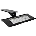 Mount-It! Under Desk Keyboard Tray and Mouse Platform | Ergonomic Computer Keyboard Drawer with Gel Wrist Pad | 17 Inch Space Saving Track | Black