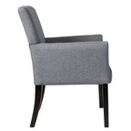 Chaise visiteur/d'appoint/fauteuil de bureau Costway avec pieds en bois d'hévéa