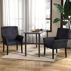 Chaise visiteur/d'appoint/fauteuil de bureau Costway avec pieds en bois d'hévéa